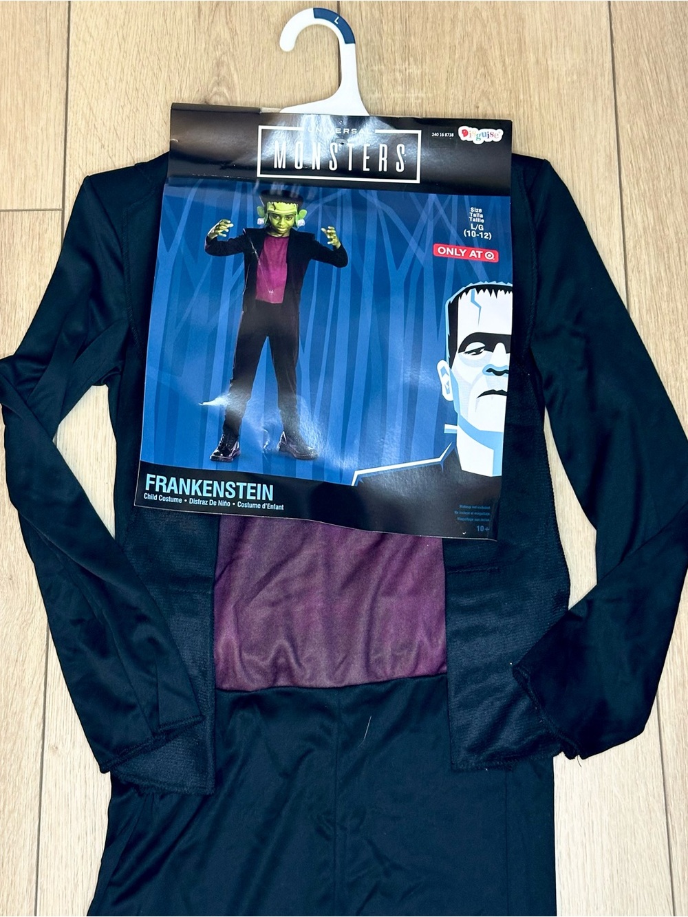 NWT Halloween Kids Size Large 10/12 Monsters Frankenstein Costume